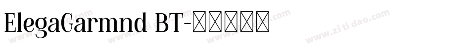ElegaGarmnd BT字体转换